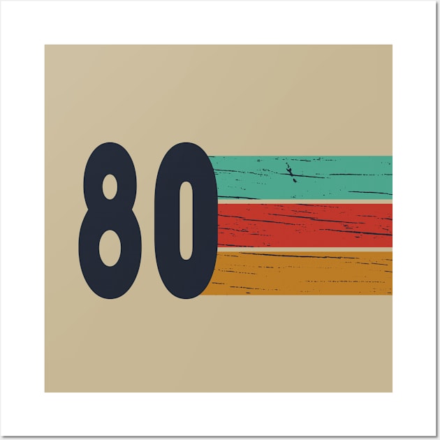 vintage 1980 birthday Wall Art by omitay